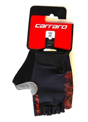 Carraro Carraro Kısa Parmak Eldiven Siyah-Kırmızı -M Beden- CR-23013