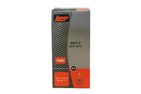 Loop Loop  700x18/25c İnce Sibop Bisiklet İç Lastiği 60mm FV