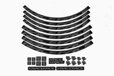 Race Face Race Face Next R31 Laufrad Decal Set, 29", schwarz - individuelles Wheel-Design
