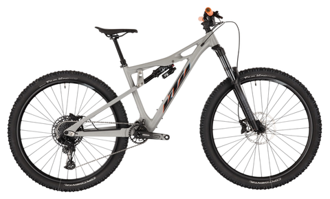 Ktm KTM Prowler 1964 - 28 Zoll - Fully - ultimate grey matt (black+orange+aqua) - Größe L / 48 CM