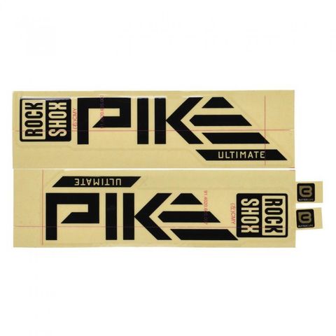RockShox RockShox Gabel Decal-Kit Pike Ultimate 27|29 Zoll 11.4018.105.066 glanz schwarz für silber