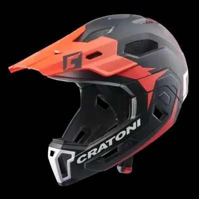 Cratoni Cratoni C-Maniac 2.0 MX | Fullface Kask black-red matt | M-L Beden