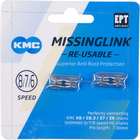 Kmc KMC 7/8R EPT Missing Link kettingschakel 7/8-speed 7,3mm zilver
