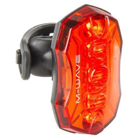 M-Wave MWave M-WAVE Helios 5.3 Batterie-Blinklicht mit 5 roten LEDs und 3 Leuchtmodi