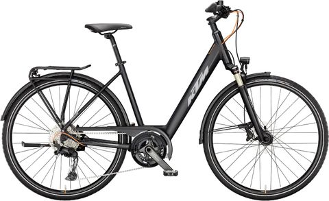 Ktm KTM Life 1964 - 28 Zoll - Tiefeinsteiger - Black matt (grey+orange) - Größe 46 CM