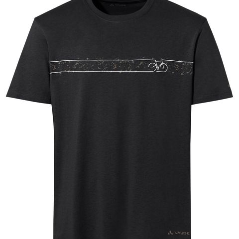 VAUDE VAUDE Heren Fietser T-shirt V zwart/zwart S