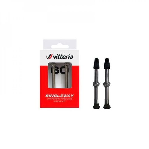 Vittoria Vittoria SINGLEWAY TUBELESS VENTIL MESSING 40mm (2er Set) - zuverlässiges Tubeless-Upgrade