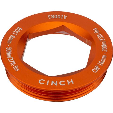 Race Face Race Face Puller Cap Abziehkappe Antriebsseite für Cinch Kurbelschraube orange