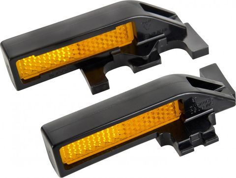 Shimano SHIMANO Reflektorsatz SM-PD60 Standardgröße - mehr Sichtbarkeit für Shimano-Pedale