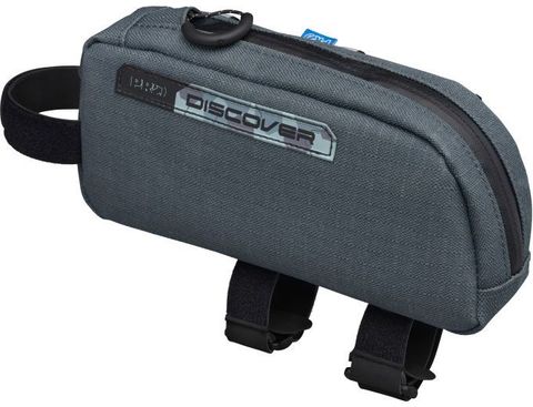 PRO PRO Oberrohrtasche Discover, wasserfest - grau-schwarz - Größe ca. 0,75 L