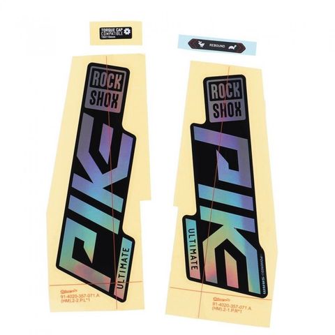 RockShox RockShox Gabel Decal-Kit Pike Ultimate 27|29 Zoll 11.4018.105.045 gloss Rainbow-Folie für schwarz