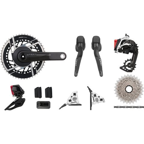 Sram SRAM Red E1 AXS HRD FM Gruppe 2x12-fach 37-50 black Anlöt 170,0 mm SRAM XDR 10-28 SRAM XDR ohne
