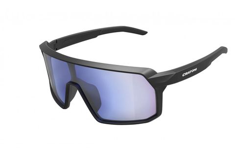 Cratoni Cratoni Sonnenbrille Skyvision photochro sw matt , Glas klar, blau verspiegelt