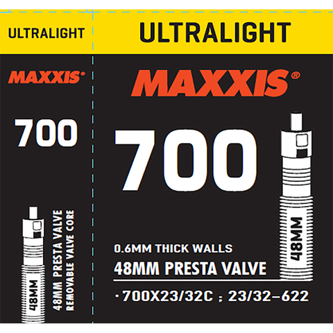 Maxxis Maxxis İç Lastik Ultralight 700x23/32C Presta 48mm