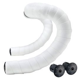 Supacaz Supacaz Gidon Bantı BT-02 Super Sticky Kush (Classic White /Ano Black Gidon Tıpası)