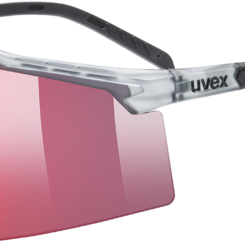 Uvex uvex Flowline fietsbril Smoke Mat / Mirror Red