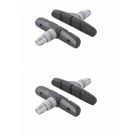 Shimano Shimano M70T3 V-Brake Bremsschuhe 2er Set, 70 mm, schwarz - starke Bremskraft und Langlebigkeit