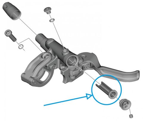 Shimano SHIMANO Membran BL-M4100 - Ersatzmembran für BL-M4100 Bremshebel, 11 g