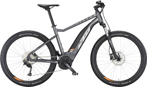 Ktm KTM Macina Ride 571 - 500 Wh - 27,5 Zoll - Diamant - machine grey (silver+orange) - Größe M / 43 CM