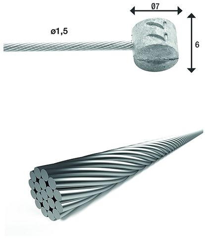 XLC XLC BR-X85 Binnenremkabel Ø1,5mm