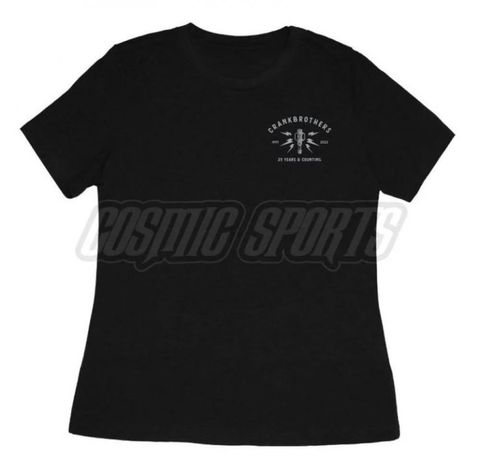 Crankbrothers Crankbrothers T-Shirt 25th Anniversary Edition Damen Größe M schwarz-hellgrau