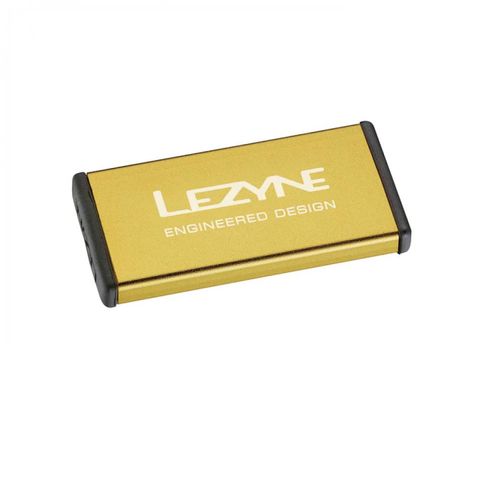Lezyne Lezyne Reparaturset METAL Kit Alu 6 Schlauchflicken 1 Anrauher seitliche Öffnung gold-glänzend