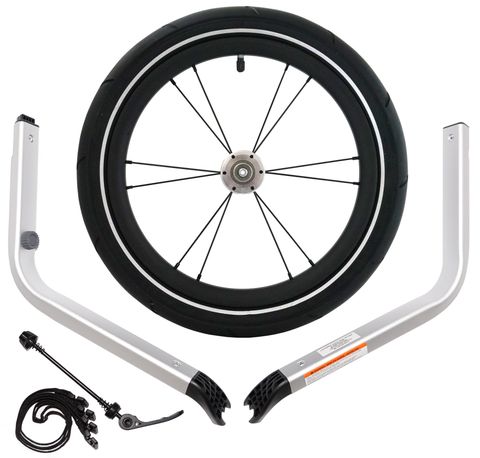 Thule Thule Chariot 1 Jogging Kit 2 - Zweisitzer (bis MY2024) - Aluminium/Black