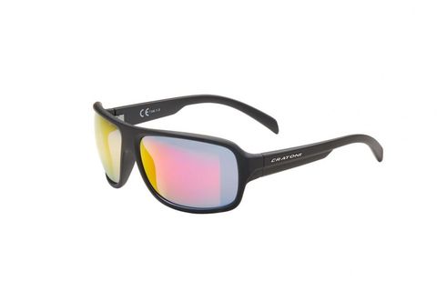Cratoni Cratoni C-Ice NXT Sportbrille photochromic black matt - Radbrille mit rotem Spiegel