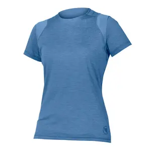 Endura ENDURA STrack MTB Fietsshirt Korte Mouwen Blauw Dames