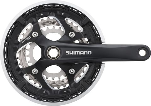 Shimano Shimano FC-T551 Kurbelgarnitur mit Kettenschutzring schwarz 175,0 mm 24-32-44