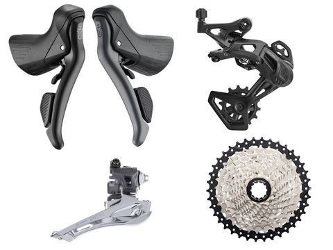 microSHIFT microSHIFT Sword Black Groupset 2x, 38T