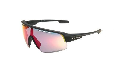 Cratoni Cratoni Sonnenbrille C-Matic NXT photoch sw rubber, Glas klar, rot verspiegelt