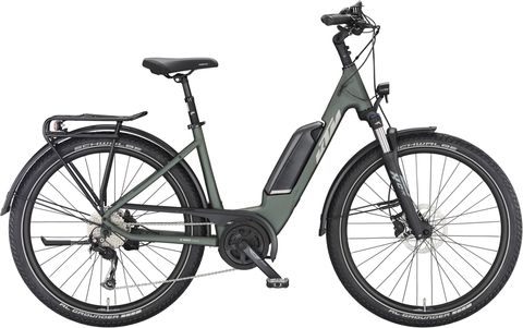 Ktm KTM Macina Gran P510 - 500 Wh - 27,5 Zoll - Tiefeinsteiger - moss grey matt (silver+orange) - Größe 56 CM