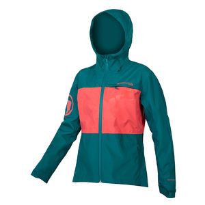 Endura ENDURA SingleTrack II MTB Fietsjack Groen/Rood Dames