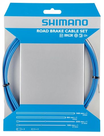 Shimano SHIMANO Bremszug-Set Road SIL-TEC beschichtet Bremszug-Set Blau
