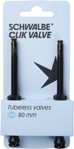 Schwalbe Schwalbe Tubeless Valve Set SCV Clik Valve - 80 mm - black - Größe 80 MM