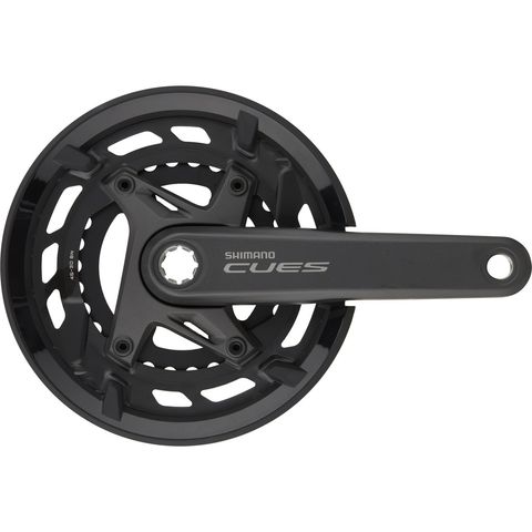 Shimano Shimano CUES Kurbelgarnitur FC-U6000-2 mit Kettenschutzring schwarz 170,0 mm 30-46