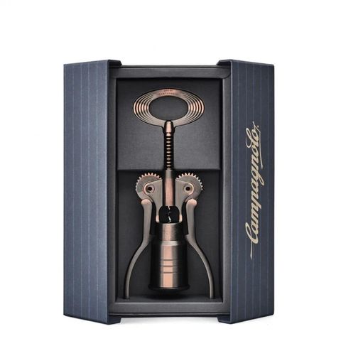 Campagnolo Campagnolo Korkenzieher Big Bronze CTB-BR15  Hochwertiger, in Italien gefertigter Korkenzieher mit selbstzentrierender Teleskop-Glocke und Hebelmechanismus für müheloses Entkorken