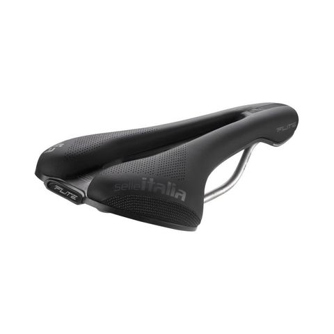 Selle Italia SELLEITALIA Selle Italia Flite Boost X-Cross TI 316 Superflow S3 - schwarzer XC/MTB Lochsattel mit Shock-Absorbern & Superflow-Ausschnitt