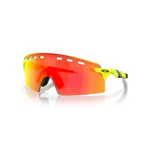 Oakley OAKLEY Encoder Strike Vented Fietsbril Geel/Celeste met Prizm Ruby Lens