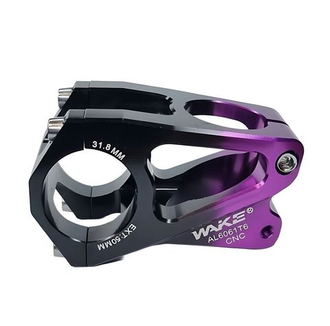Wake Wake Gidon Boğazı CNC Alüminyum 31.8mm 50mm Siyah Mor